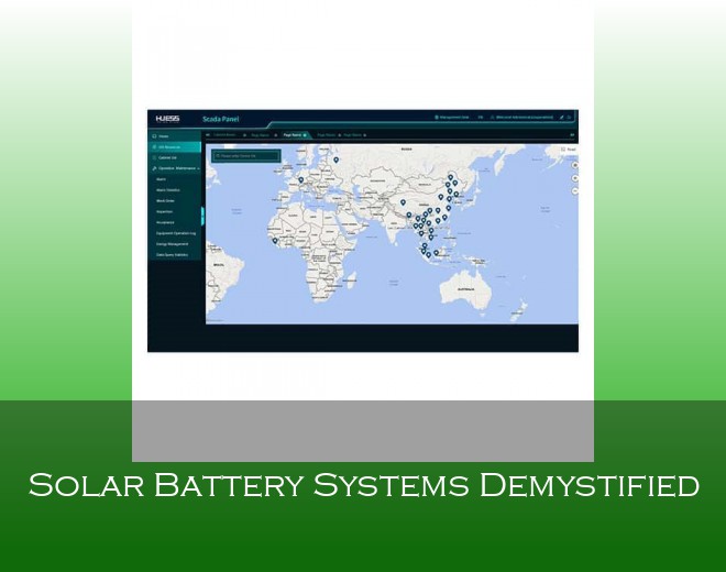Solar Battery Systems Demystified